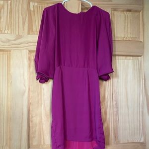 Urban Outfitters Fuchsia Open Back Mini Dress